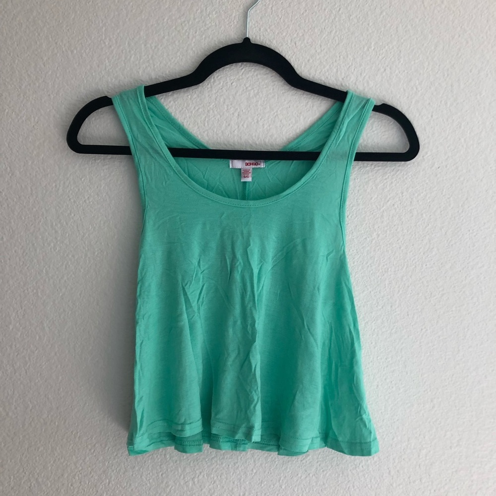 NWT Bongo Mint Green Crop Top